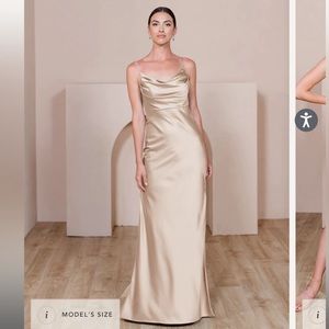 Revelry Skye Satin Bridesmaid Dress